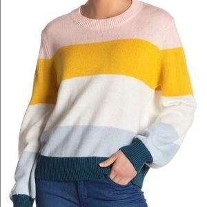 Elodie | Colorblock Striped Sweater | M